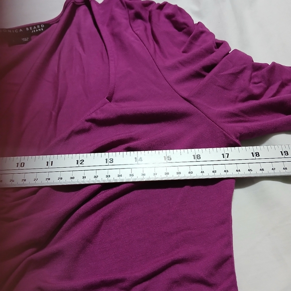 Veronica‎ Beard Women's Pink Ruched Top - Picture 7 of 8